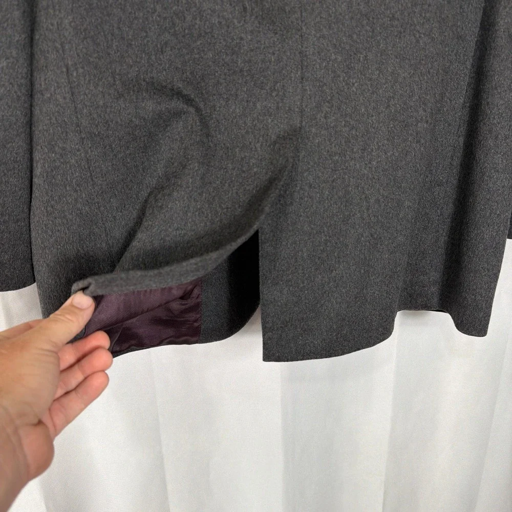 Loro Piana Sport Coat  Cashmere Mink Blend Grey Mens 44 L Cremieux